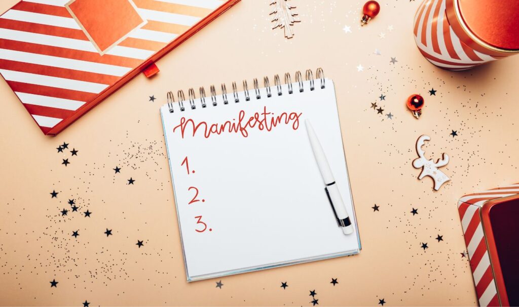 an image showcasing a list of different manifestation journal techniques